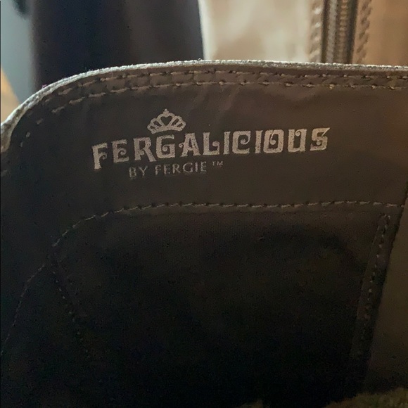 Fergalicious Faux Suede Grey Boots - Picture 2 of 4